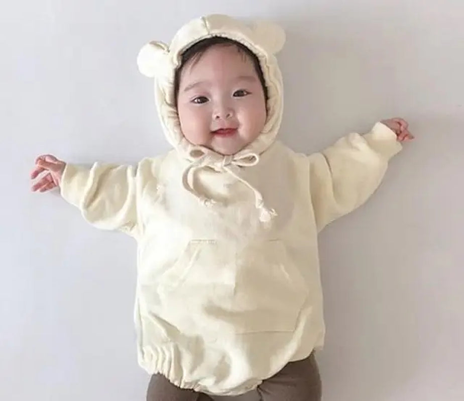 New 2022 Baby Girls Boys Bodysuits Baby Simple Embroidery Loose Package Fart Creeper Sweater Spring Autumn Baby Bodysuit